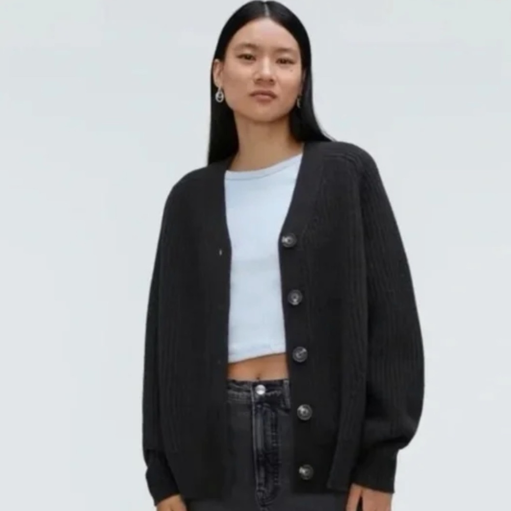 Everlane Felted Oversized Wool Cardigan Size XS